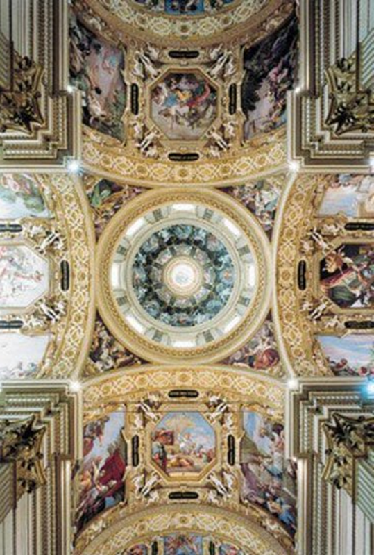 Cupola, tamburo e pennacchi affrescati da Lionello Spada (1576-1622)