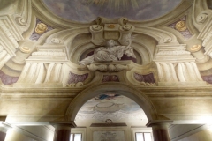 Particolare dell'apparato decorativo.
