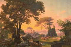 Sipario "comodino" dipinto da Giovanni Fontanesi.