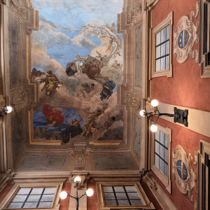 Palazzo Ancini, particolare del soffitto